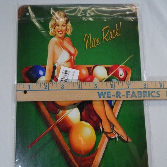 Nice Rack! Thin Metal Sign 12inx8in - Picture 5 of 6